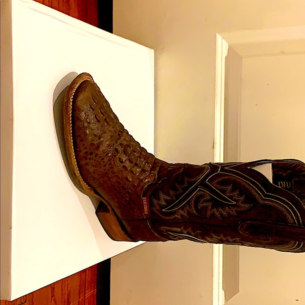 Real alligator skin boots